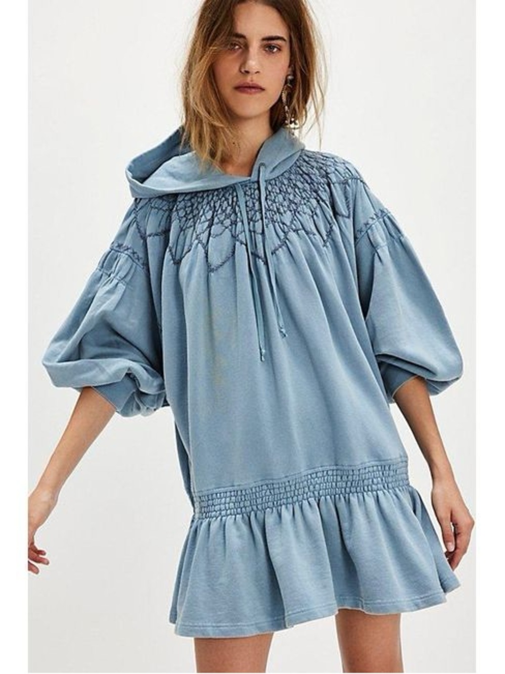 NWT Free People Marty Smocked Mini Dress SIZE medium